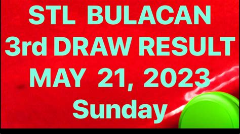 stl bulacan 3rd draw today